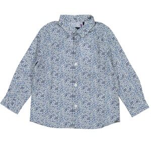 Tartine et Chocolat Boys Blue Floral Button Down 18M